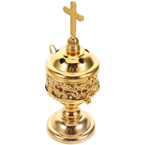 Vintage golden metal censer - vintage,