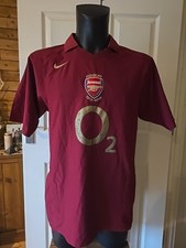 Arsenal Nike 02 Henry On Back- Football Shirt- Highbury 1913 - 2006  - Size L