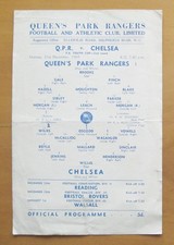 QUEENS PARK RANGERS QPR v CHELSEA Youth Cup 1964/1965 *Fair/Good Cond Programme*