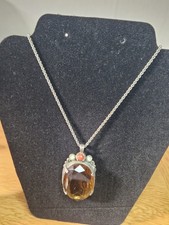 Vintage Signed Mirace Scottish Pendant Necklace