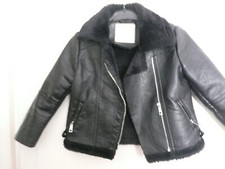 GIRLS FAUX LEATHER BLACK