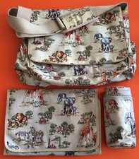 Cath Kidston Animal Safari Zoo Print Baby Nappy Satchel Changing Mat Bottle Bag