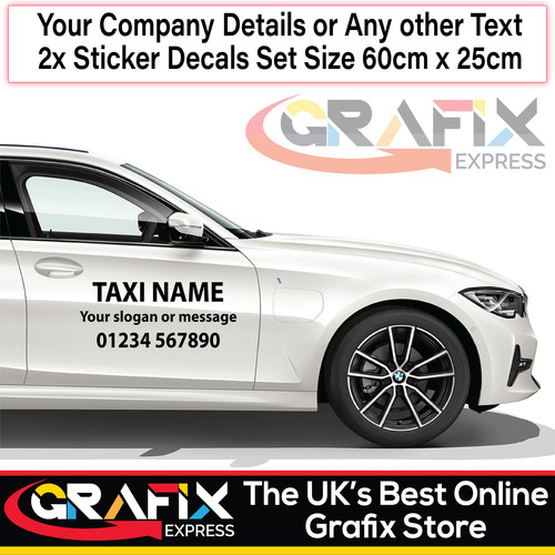 Taxi door sticker - door,