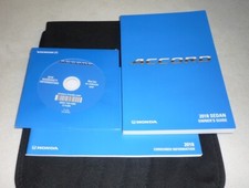 2018 HONDA ACCORD SEDAN OWNERS GUIDE MANUAL SET 18 +CASE I4 V6 LX EX SPORT L NEW