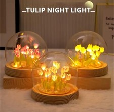 Artificial tulip flower night - flower,