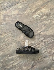 Zara Black Leather Platform