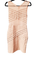 CHERRY KOKO Beige Party Dress Size M Bandage Dress