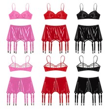 UK Womens 2Pcs Rave Outfits