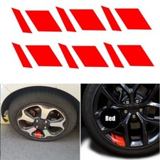 Red Reflective Car Wheel Rim