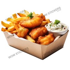 Scampi & Chips A sticker