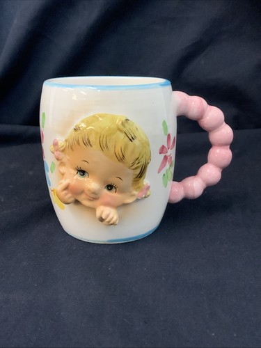 Vintage ceramic baby all - ceramic,