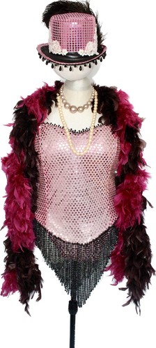 Pink burlesque showgirl fancy - pink,