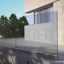 Clear Glass Balustrade Panels 10mm Toughened Glass Panel Decking Balcony Stairs