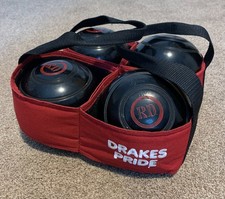 Thomas Taylor Glasgow Lignoid Bowls No3 bias Set of 4 Size 4 7/8 with Carrier