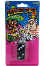 Pack of  loaded Dice Funny Joke Prank Magic Trick Game Toy Christmas Gift Xmas