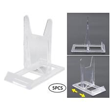 Set of 5 DVD Book Small Clear Display Stands Easels