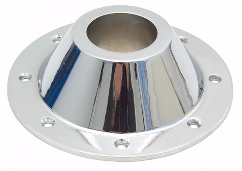 Polished aluminium conic table - polished,