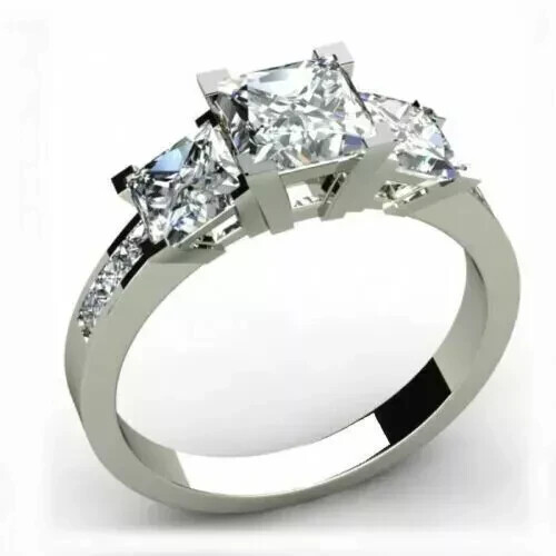 2ct princess cut lab - cut,