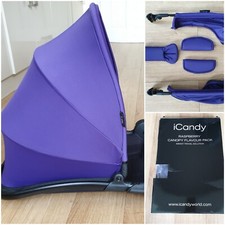 iCandy Raspberry Pushchair hood Canopy Harness Pads Wisteria Purple Flavour Pack