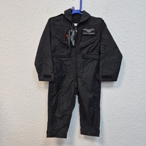 Children flight suit black - children's,