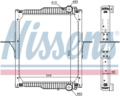 Nissens coolant radiator 63783 - nissens,