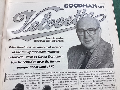 Velocette peter goodman - velocette,