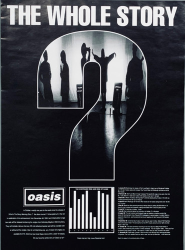 Oasis 1996 print advert the - oasis,