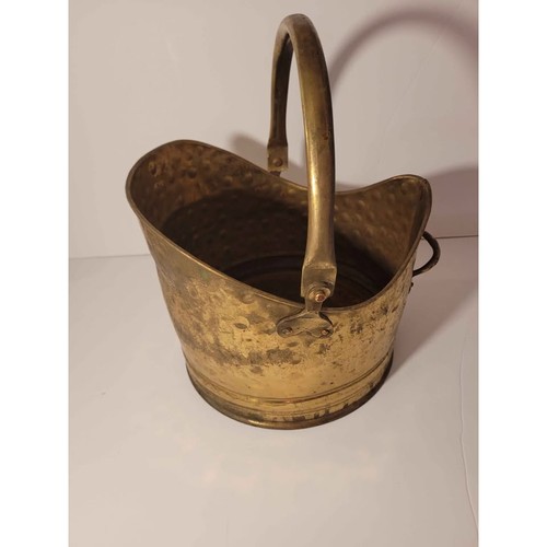 Vintage antique hammered brass - hammered,