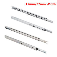 182mm-500mm Ball Bearing 2Segment Drawer Runners Slide Runner 17mm/27mm Width