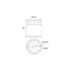 Oil Filter Yamaha Gts 1000