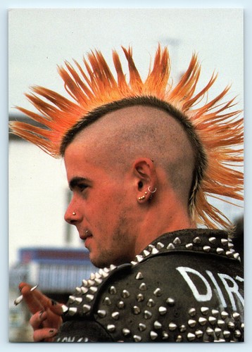 Postcard punk rocker - postcard,