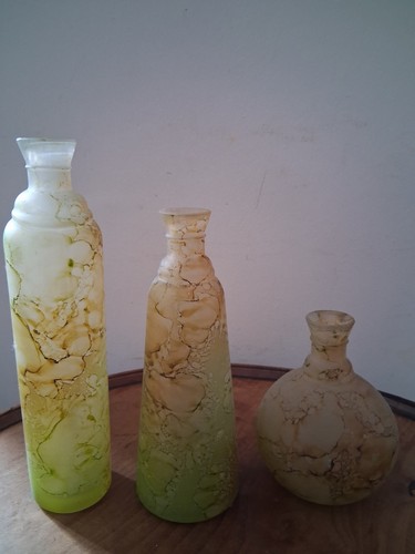 Three vintage marble affect - three,