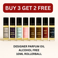 Designer Perfume Oil 10ml Rollerball | Alcohol Free | Choose Any Scents