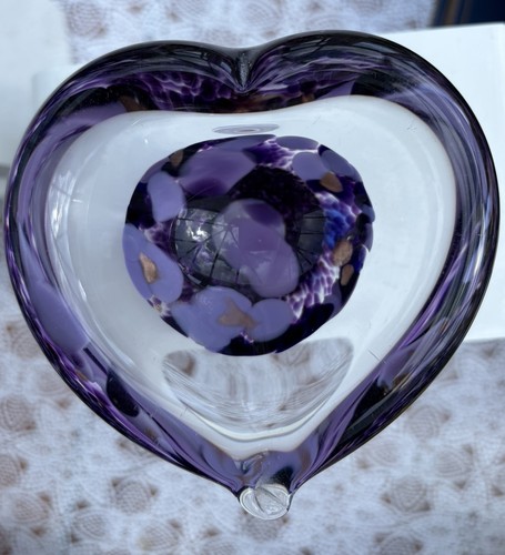 Caithness glass mini heart - glass,