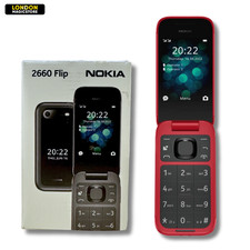 Nokia 2660 (2022) TA-1469 Red Unlocked Dual Sim Flip Phone - Very Good (Boxed)