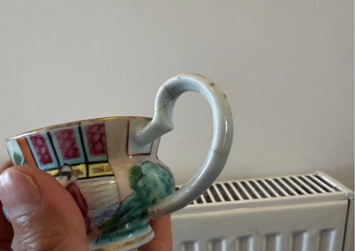 Chinese porcelain tea cup and - porcelain,