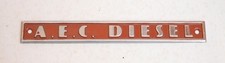 Bus Coach Lorry Metal Badge Emblem AEC Diesel