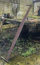 Vintage Double Handle Saw Wood