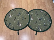 Aga/hob Covers Sophie Allport festive Forest Fabric Pair green edge