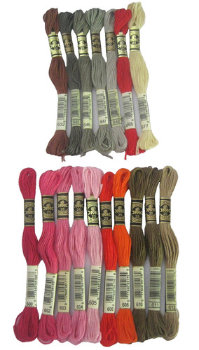 Genuine dmc skeins mixed - genuine, skeins;
