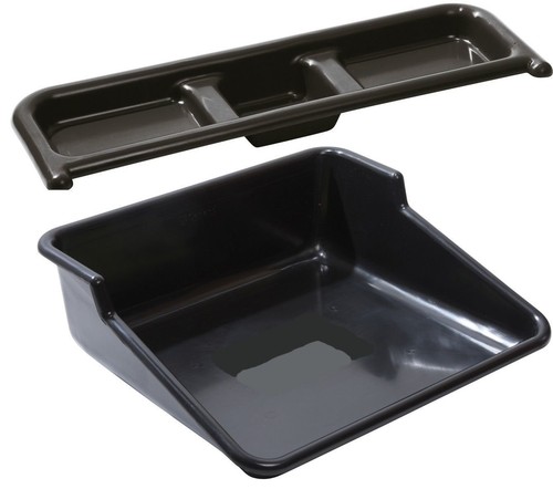 Large black plastic potting - plastic,