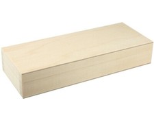 Unpainted Wooden Pencil Case