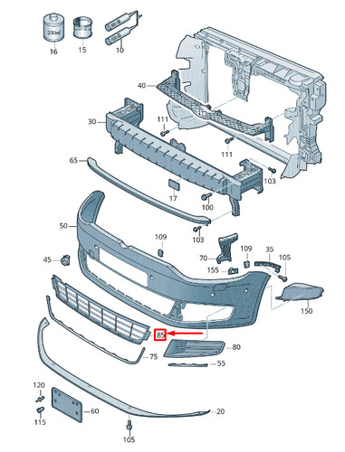 Sharan front bumper - sharan,