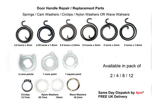 Door handle repair parts - handle,