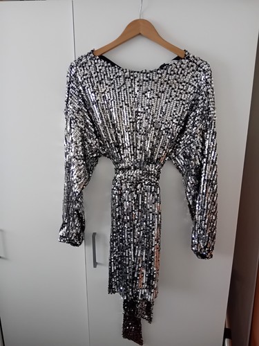 Zara silver sequin - silver,