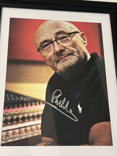 Phil collins autographed x - autographed,