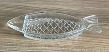 Vintage French Clear Pressed Glass Fish Dish/Ramekin