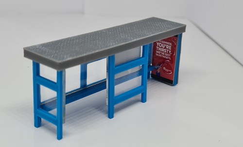 Bus shelter and decals - shelter,