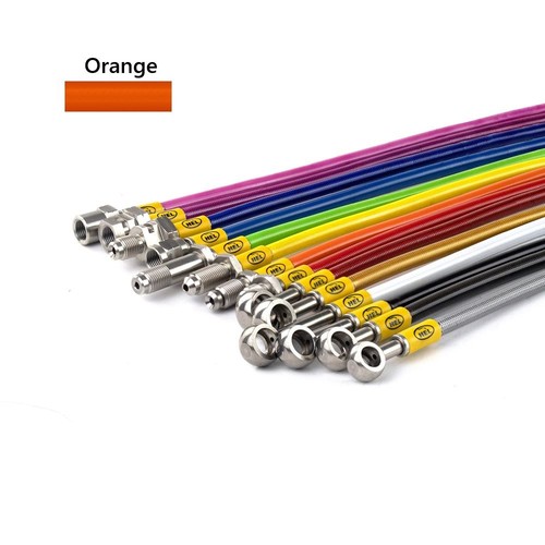 Orange hel clutch braided hose - hel,