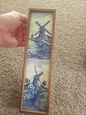 Vintage Framed Dutch Delph